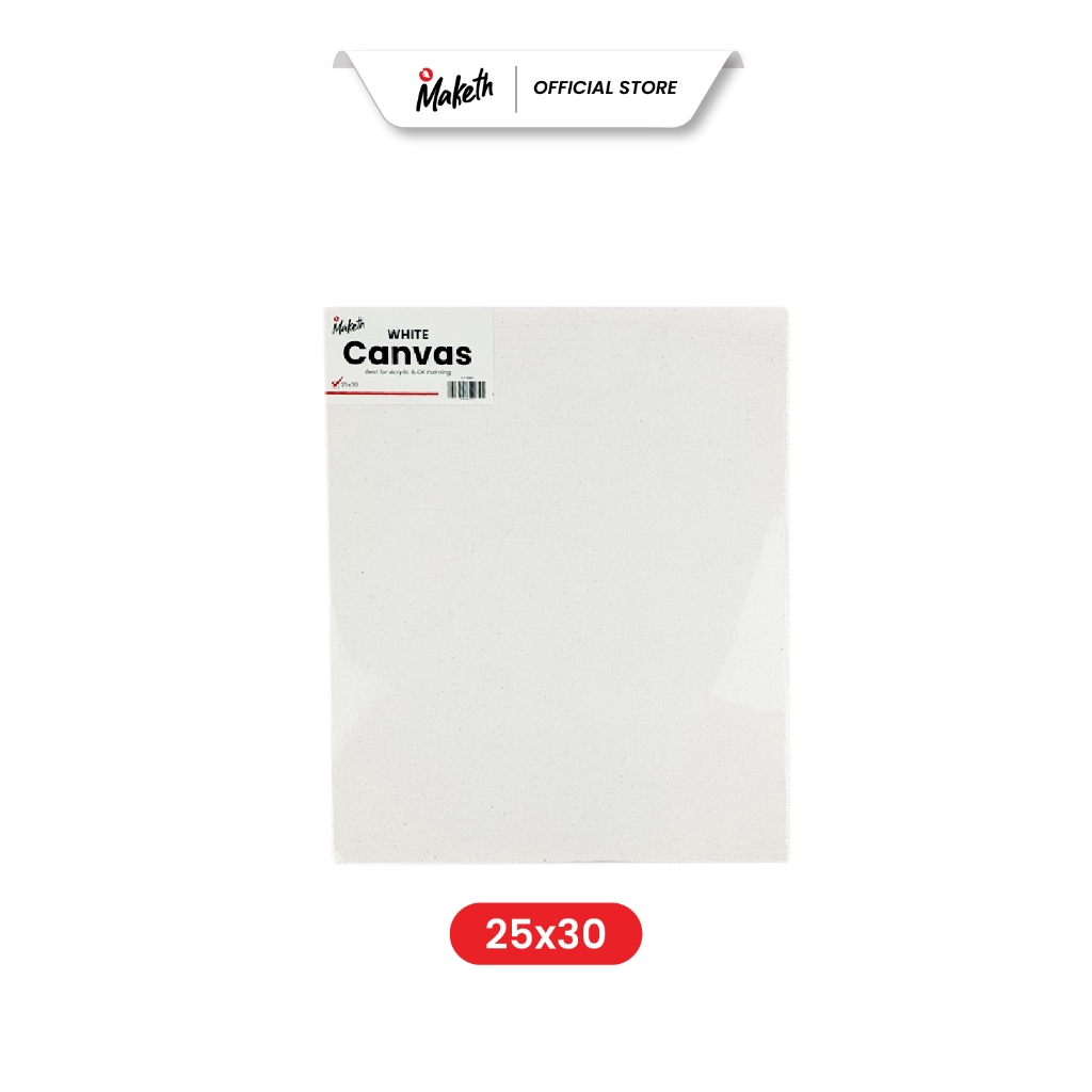 

Maketh Kanvas Lukis Putih 25x30 Cm White Canvas CV-5WH Sudah GESSO