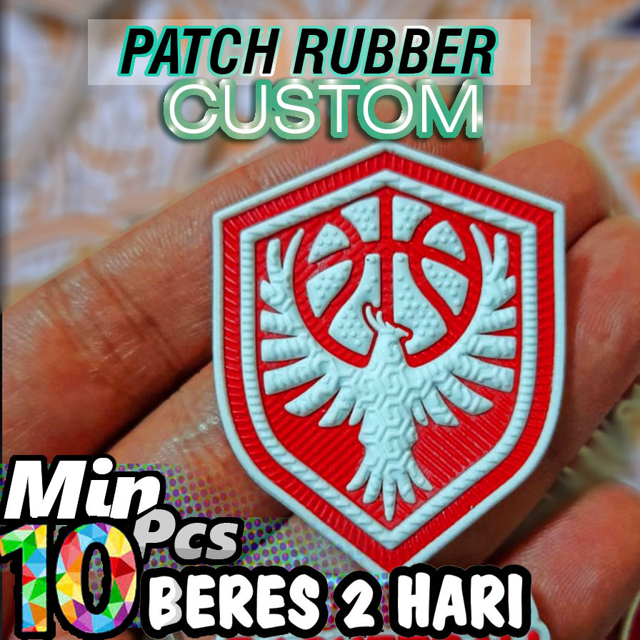 JUAL LABEL PATCH BAJU FUTSAL DESAIN SENDIRI AKSESORIS KEBUTUHAN GARMENT KONVEKSI PAKAIAN OLAH RAGA