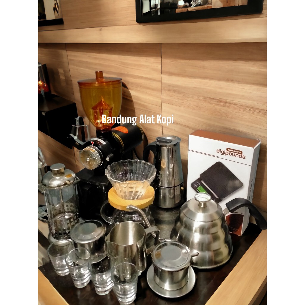 paket alat kopi rumahan lengkap / paket manual kopi / paket alat seduh kopi / coffee set