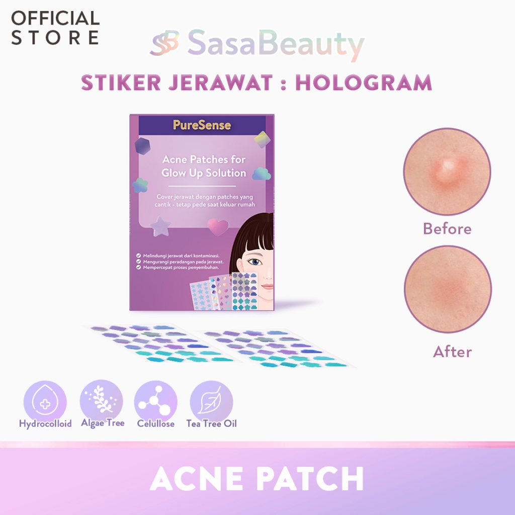 PIMPLE HYDROCOLLOID ACNE PATCH LUCU STAR - Pimple Acne Patch STIKER JERAWAT isi 24 STAR -  PIMPLE AC