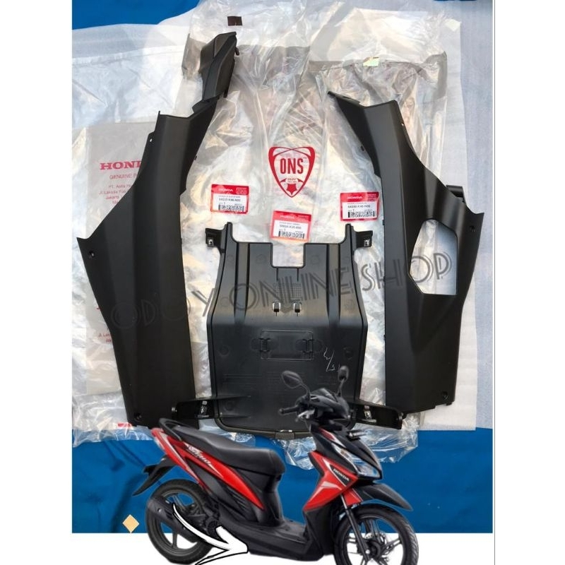Paket body kasar Vario 110 fi Cover dek bawah lantai VARIO 110 FI LED ESP K46 2014 sampai 2022 ORIGI