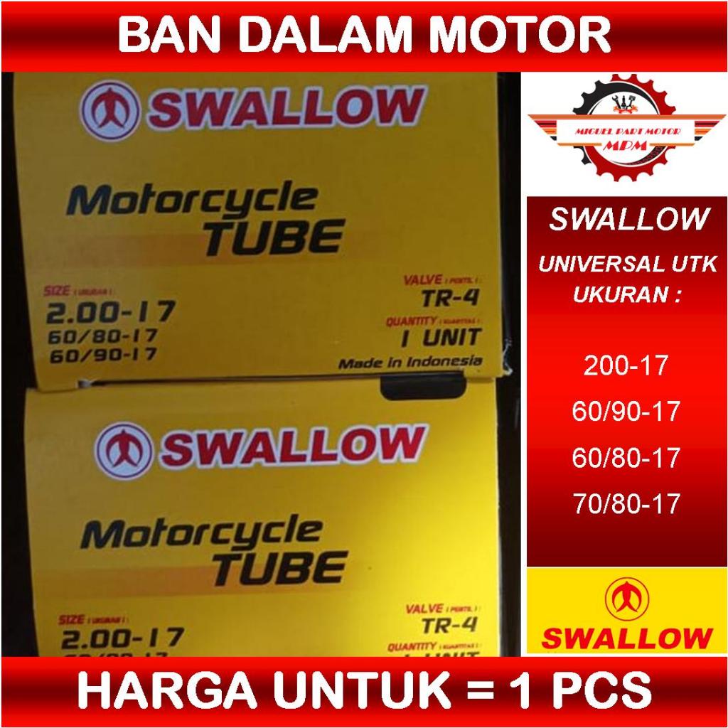 Ban Dalam Motor Swallow ukuran 200 Ring 17 60/90 Ring 17 70/80 Ring 17