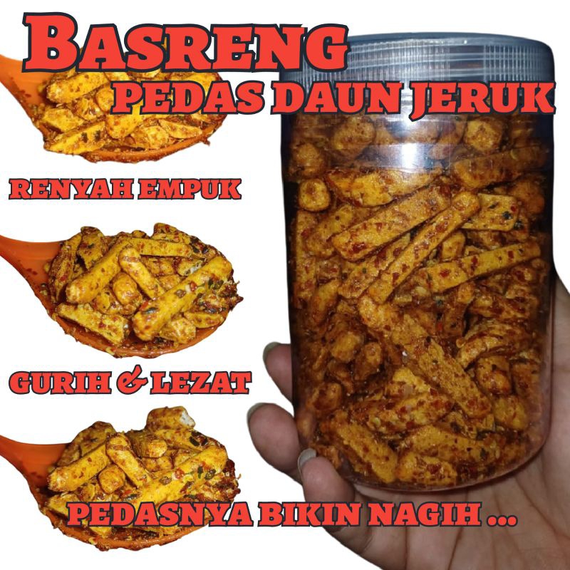 

BASRENG PEDAS DAUN JERUK RENYAH EMPUK, GURIH DAN LEZAT 1 toples ukuran 800 ml