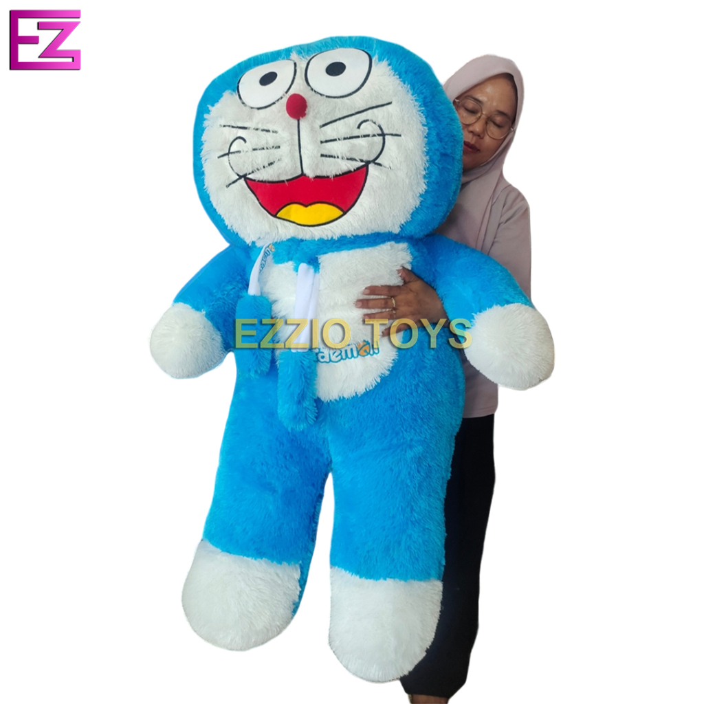Boneka Doraemon Ukuran Giant Super Jumbo Tinggi 1.2 Meter Syal Murah Terlaris Grosir Super Lembut