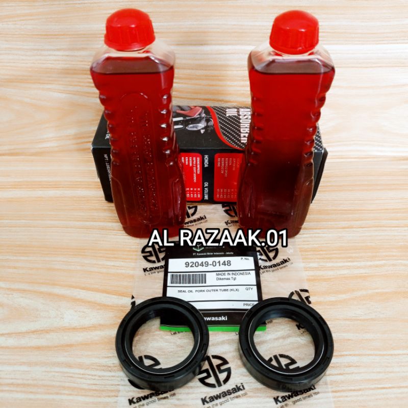 Seal Sil Shock Plus Oil Oli Shock Depan Kawasaki Dtracker
