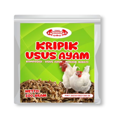 

Kripik / Keripik Usus Ayam Asin Gurih Renyah Tanjung Sidoarjo