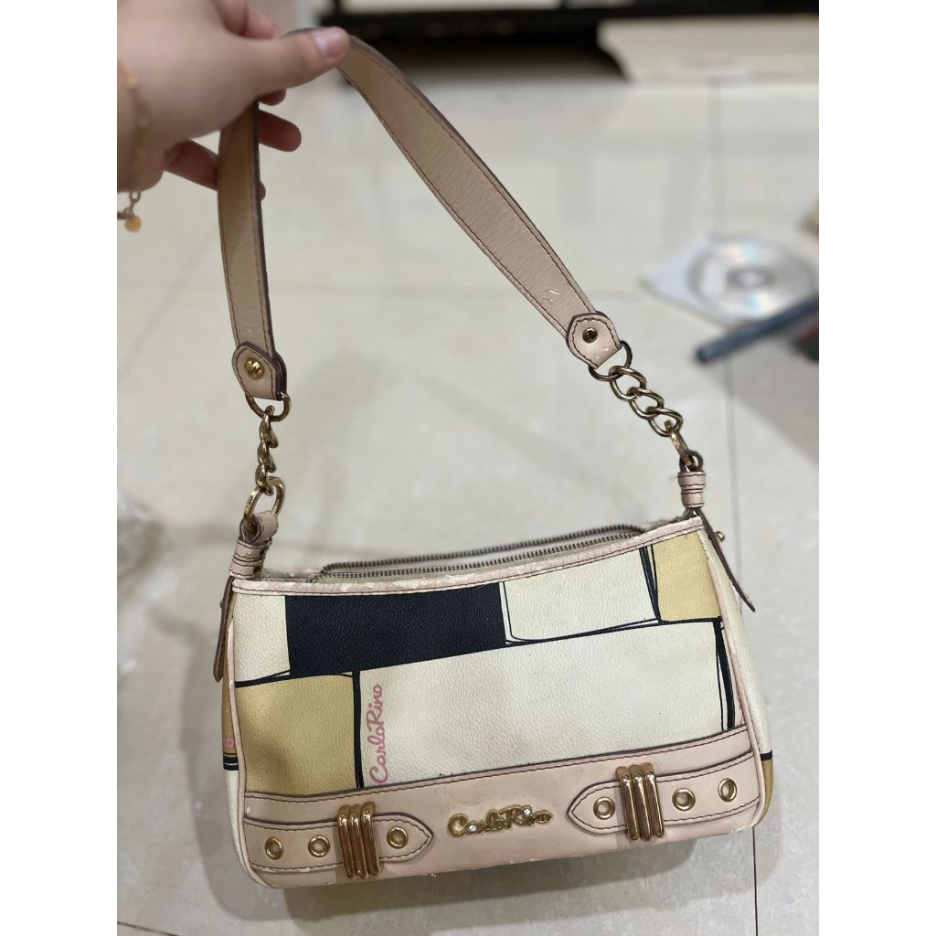 Carlo Rino multi color hand bag [PRELOVED]