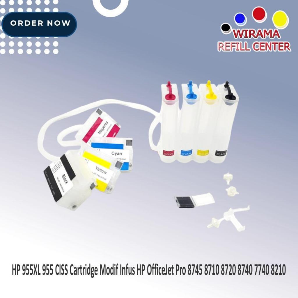 HP 955XL 955 CISS Cartridge Modif Infus HP OfficeJet Pro 8745 8710 8720 8740 7740 8210