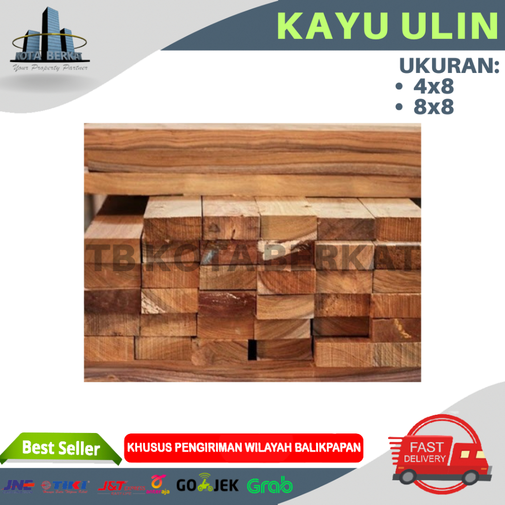 KAYU ULIN / KAYU BALOK ULIN PERKUBIK