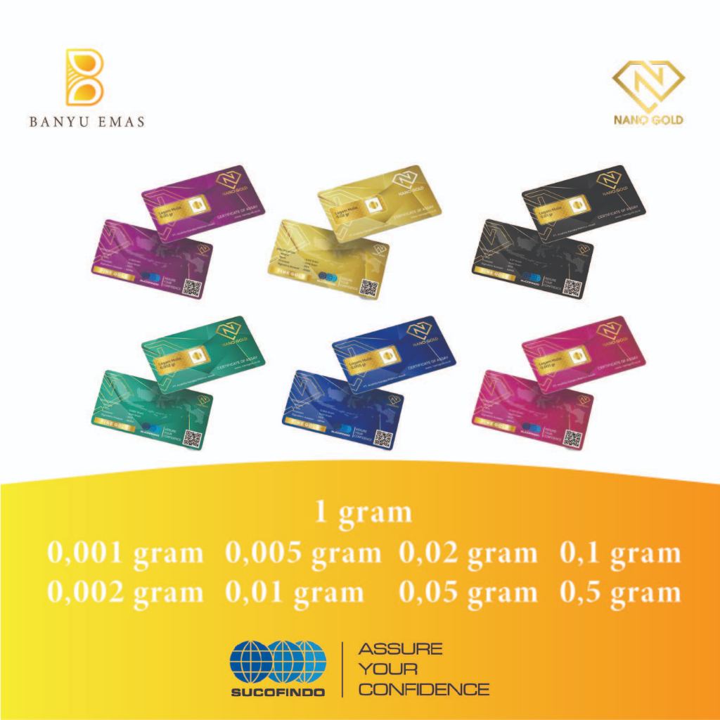 Emas 0.001 gram Nano Gold