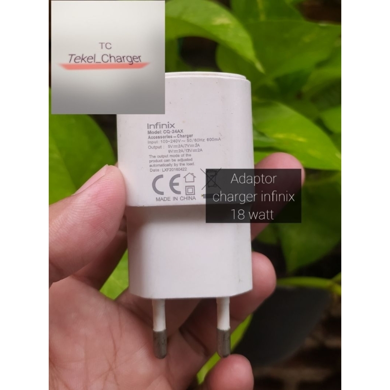 Adaptor charger infinix 18 watt
