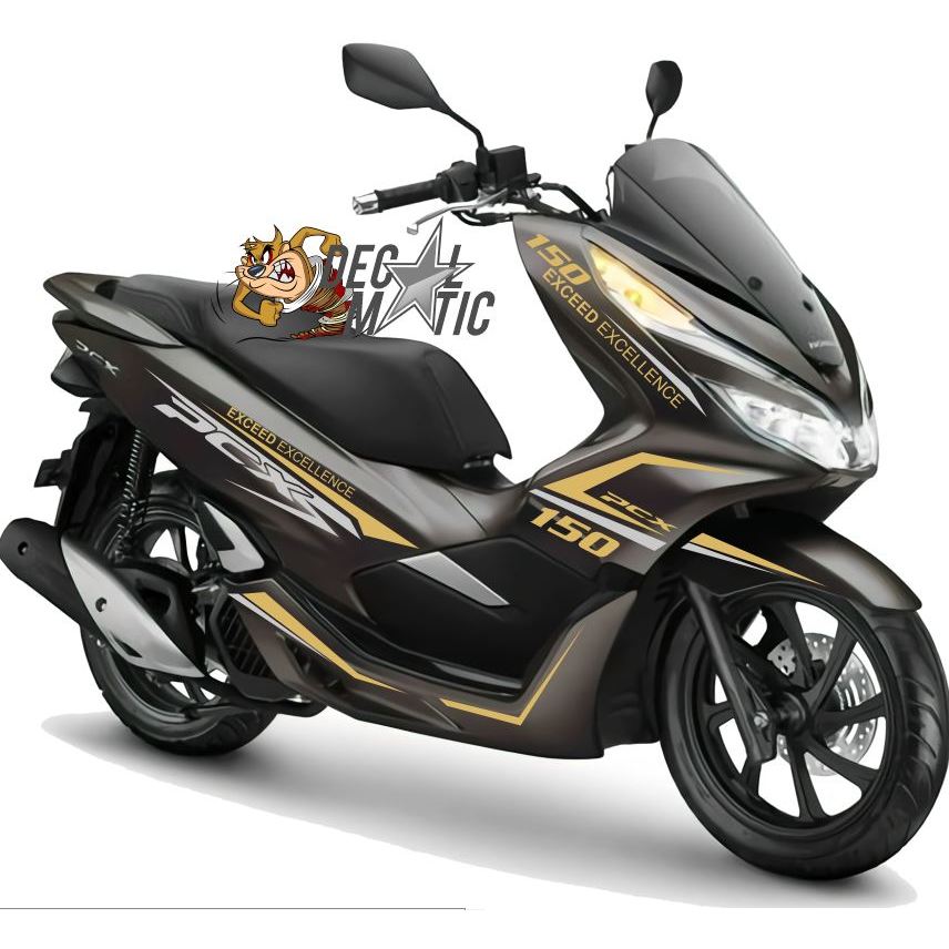 Cutting Sticker PCX 150 Brown Matte Striping Motor PCX 150 Stiker PCX 160 Warna Gold Silver - CSPC08