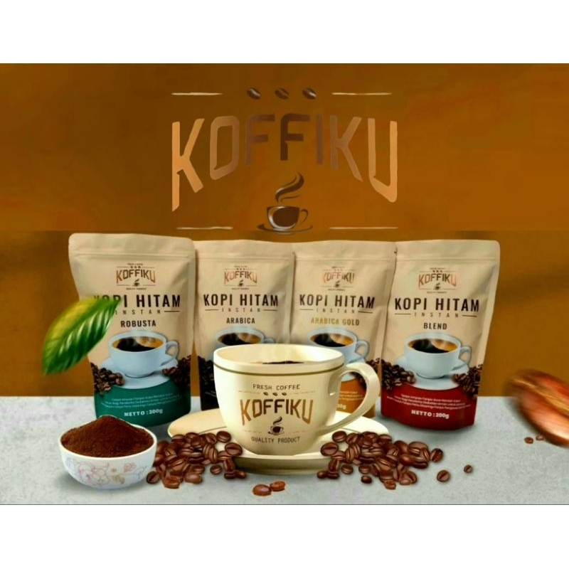 

KOFFIKU Kopi tanpa ampas paket BUNDLING 4 varian rasa 50grm×4