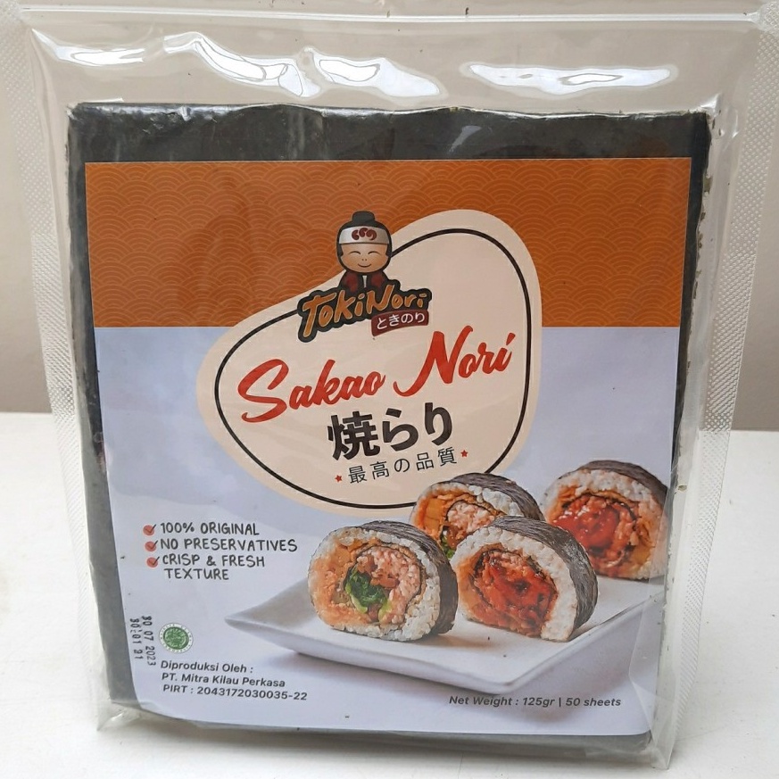 

Paling Laris SAKAO NORI SUSHI NORI 5 LEMBAR HALAL MUI SEAWEED RUMPUT LAUT