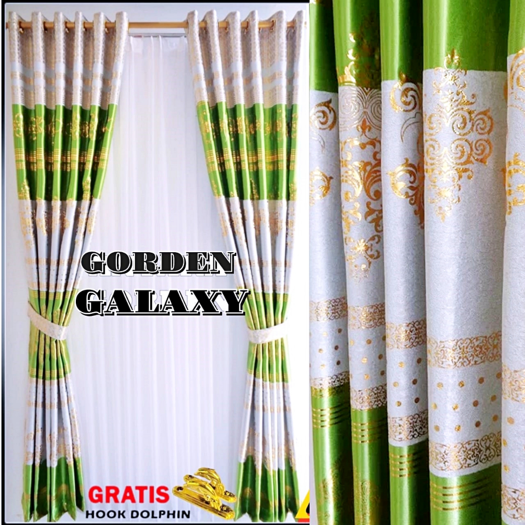 GORDEN JENDELA KAMAR AESTHETIC BLACKOUT TEBAL MEWAH PANJANG 230CM