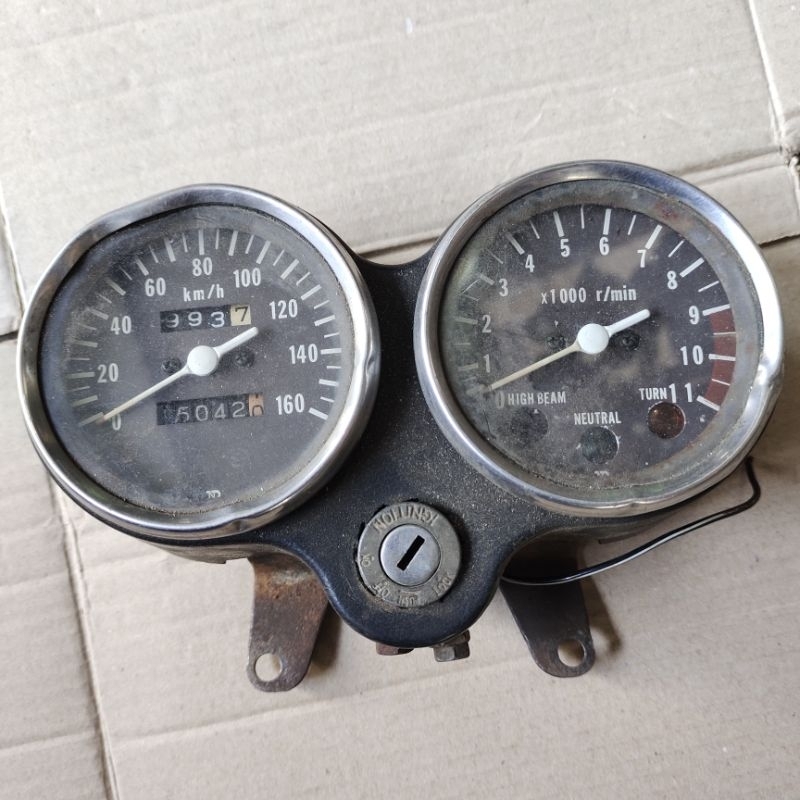 spedometer Assy Suzuki GP 100 GP100 GP125 CB200 tahun 1975 original