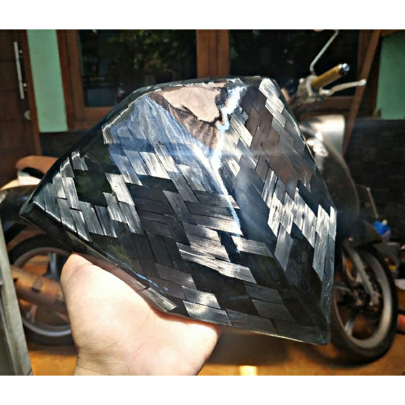VISOR VARIO 125/150 LED OLD SKINNING CARBON FORGED DIAMOND CUT NEW KARBON KEVLAR