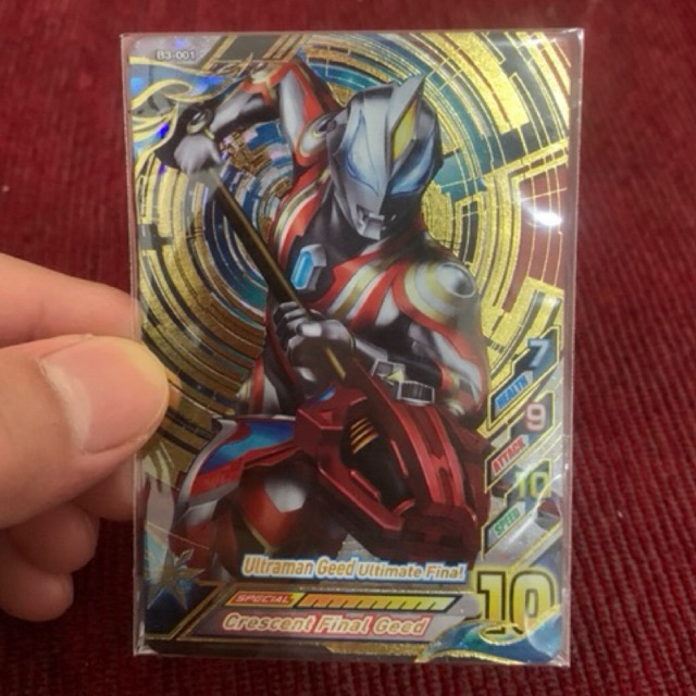 Ultraman Geed Ultimate Final B3-001 UR Kartu Ultraman Fusion Fight R/B Versi 3 Ultrarare
