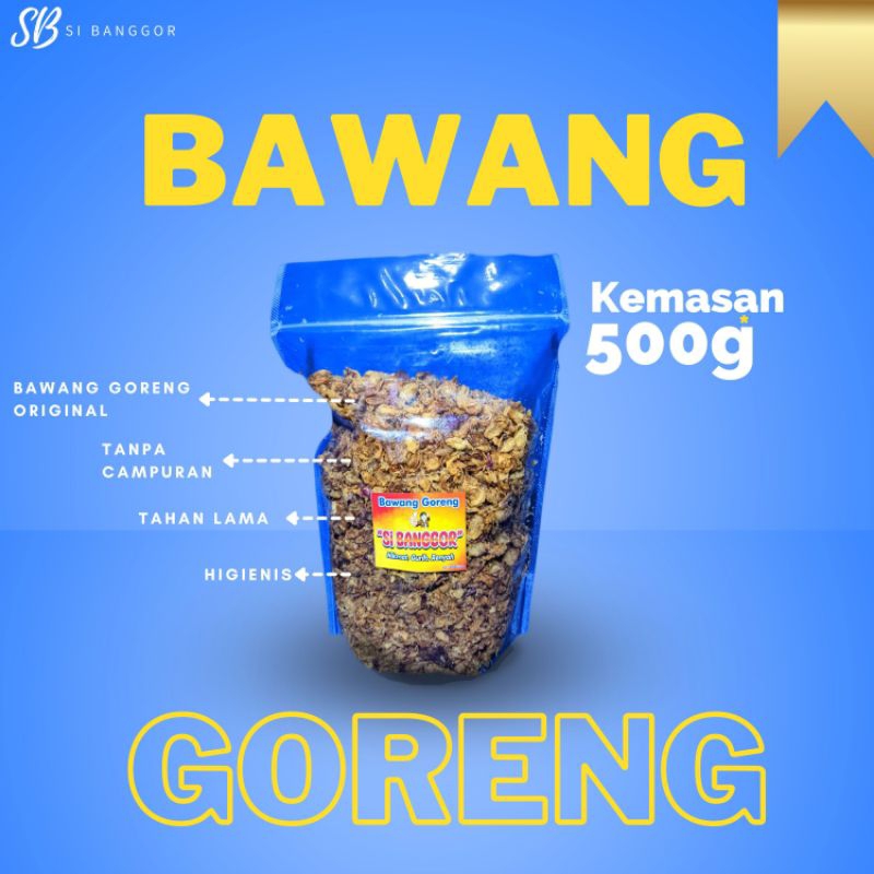 

COD Bawang Goreng Asli Si Banggor Nikmat,Gurih,Renyah