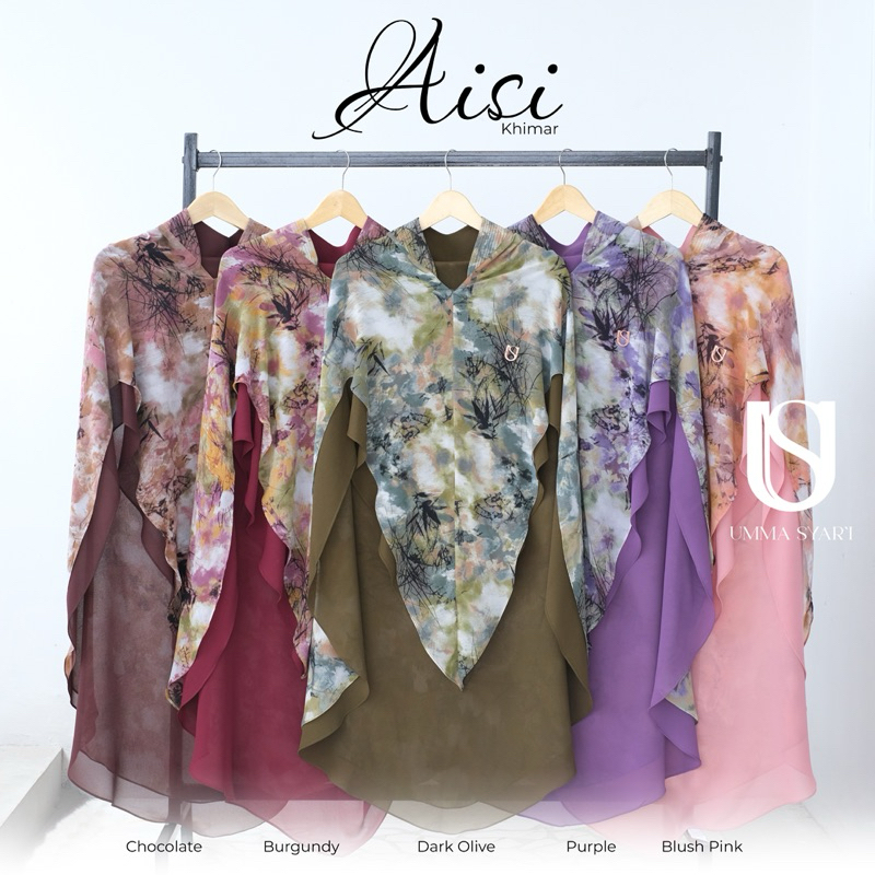 Khimar Aisi 2in1 | khimar antem | khimar printing umma | khimar bolak balik