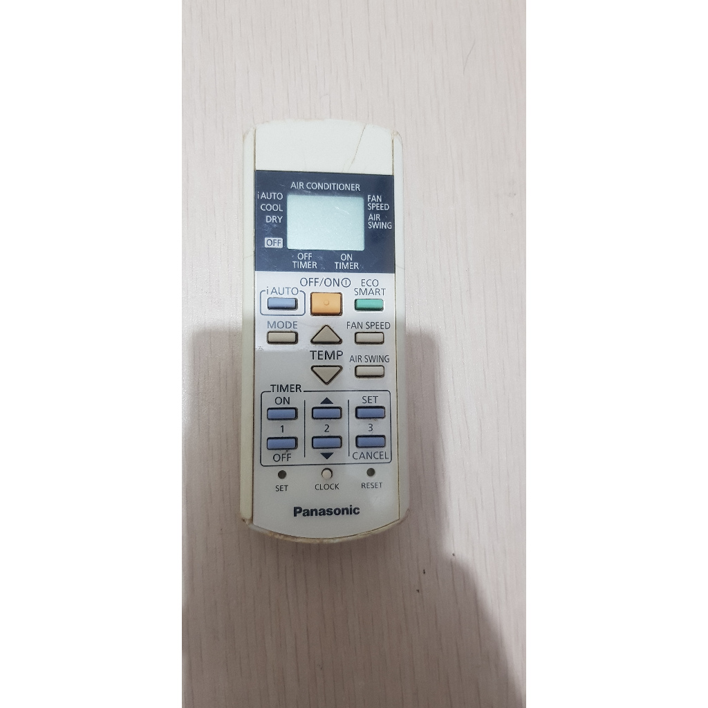 Remote Bekas AC Panasonic Jenis Split Wall untuk Inverter