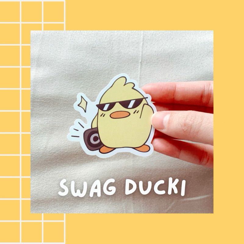 

DUCKI SERIES / Diecut Edition / stiker bebek kartun cute, lucu