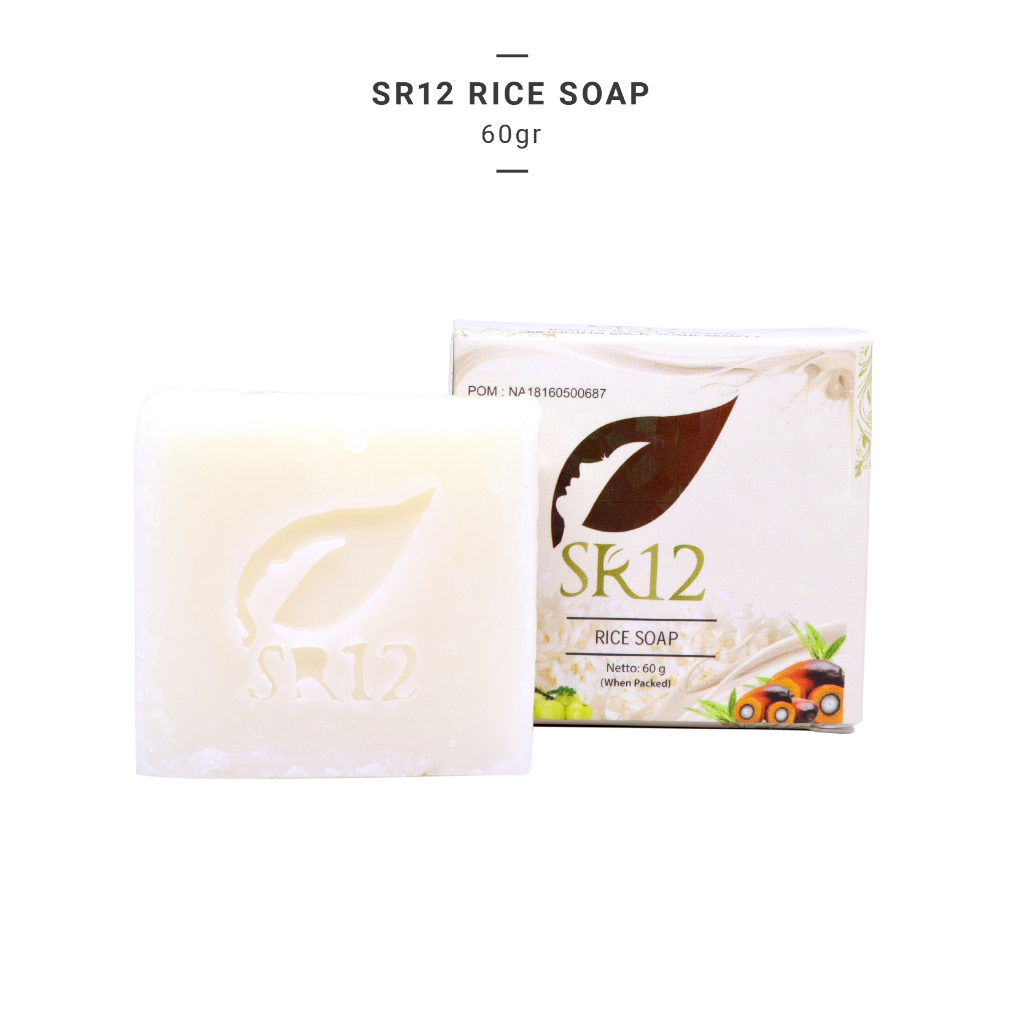 SR12 Rice Soap Membantu Membersihkan Mengangkat Minyak Pada Kulit Wajah Sabun Jerawat Berminyak 60gr Mengandung Mineral Dan Vitamin Dari Ekstrak Beras Yang Baik Untuk Kulit