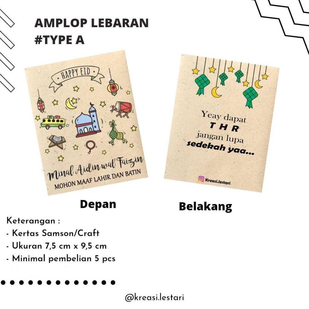 

Amplop Lebaran Estetik (5 pcs)