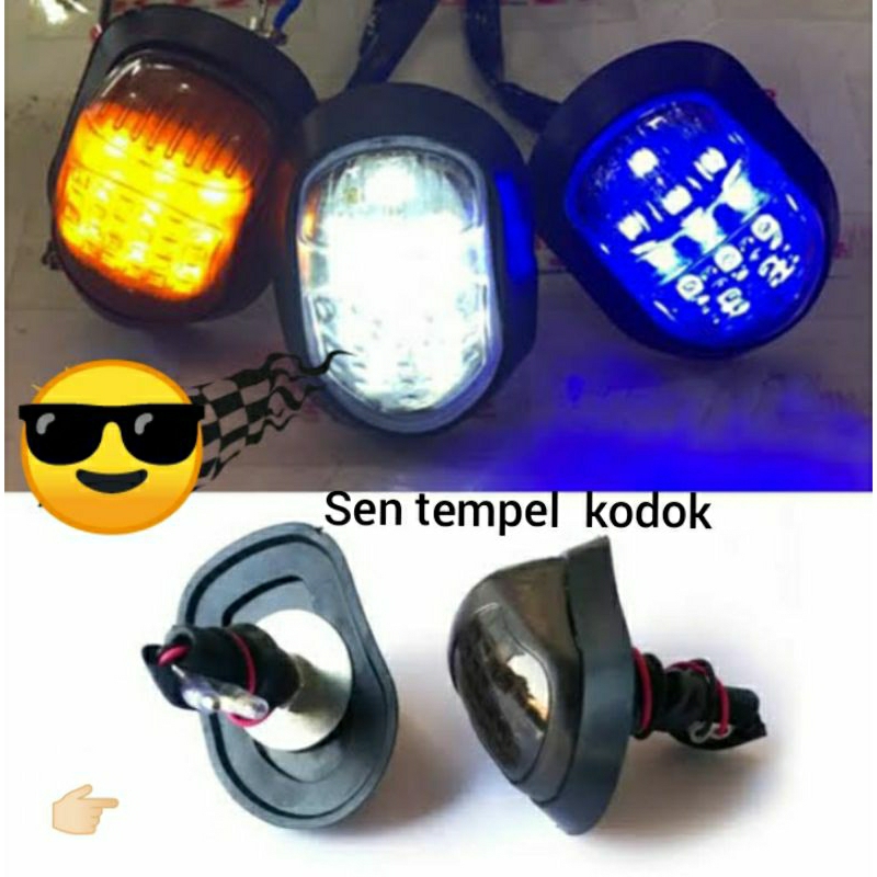 lampu sein motor tempel kodok