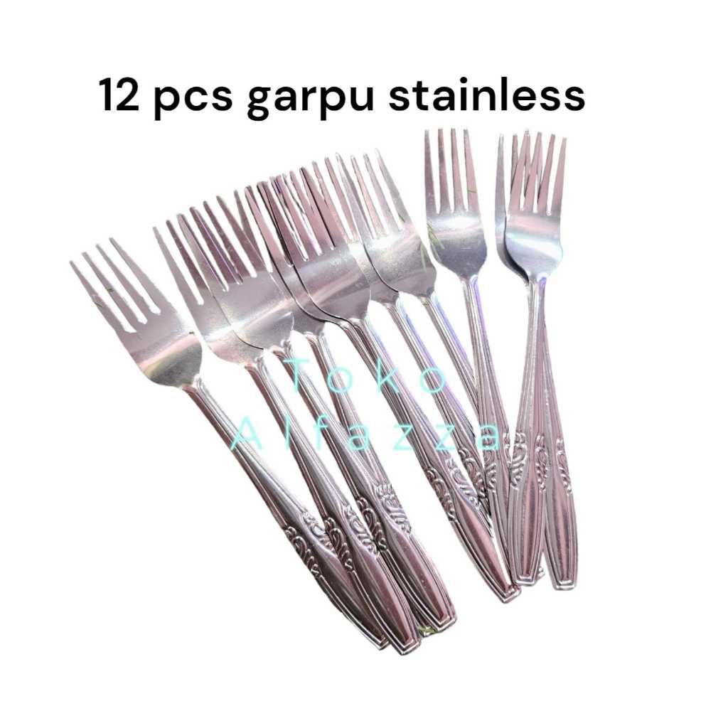 1 LUSIN GARPU MAKAN STAINLES | GARPU STAINLESS
