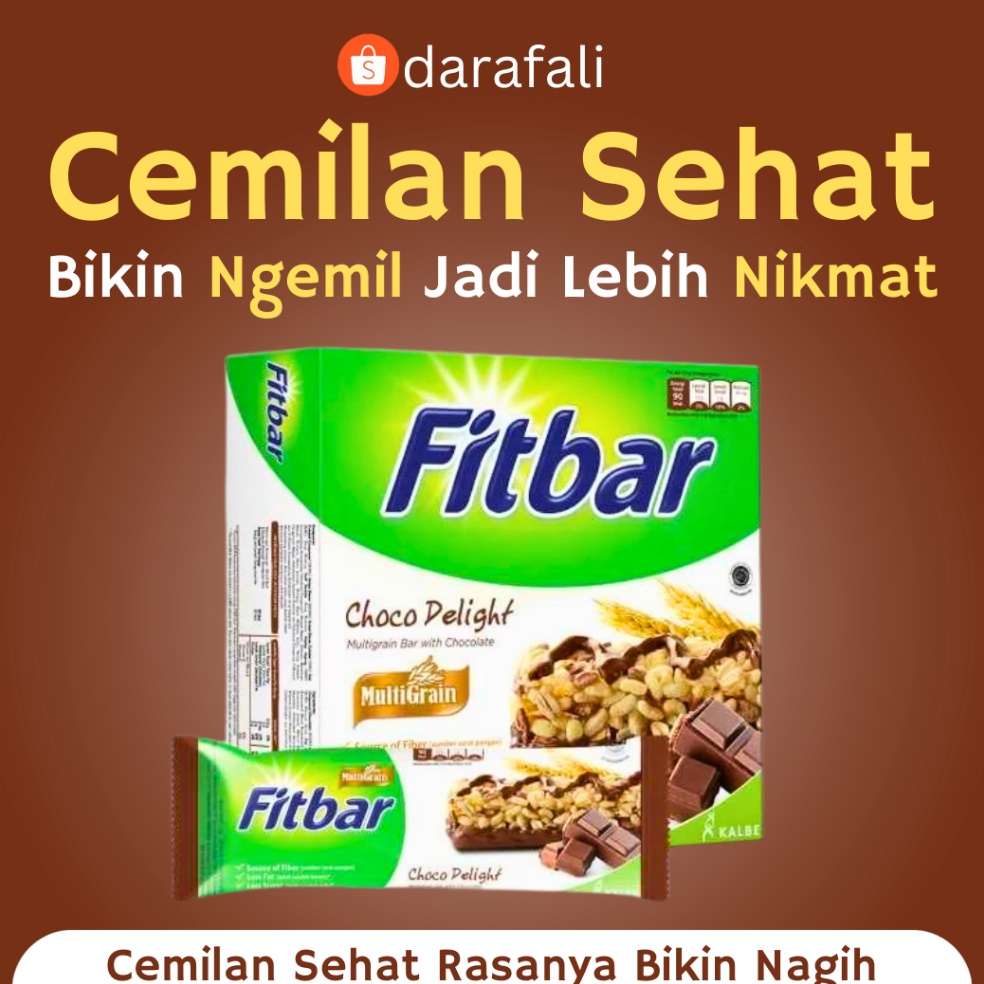 

Cuma Sehari Fitbar 1 Box Cheese Tiramisu Coklat Fruits 12pcs