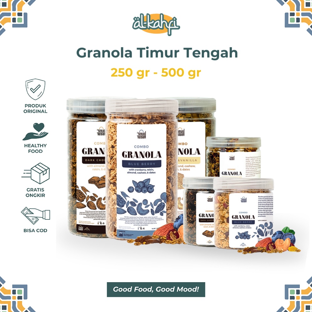 

Diskon Spesial Granola Timur Tengah 5gr Almond Mete Sereal Oatmeal Diet Sehat