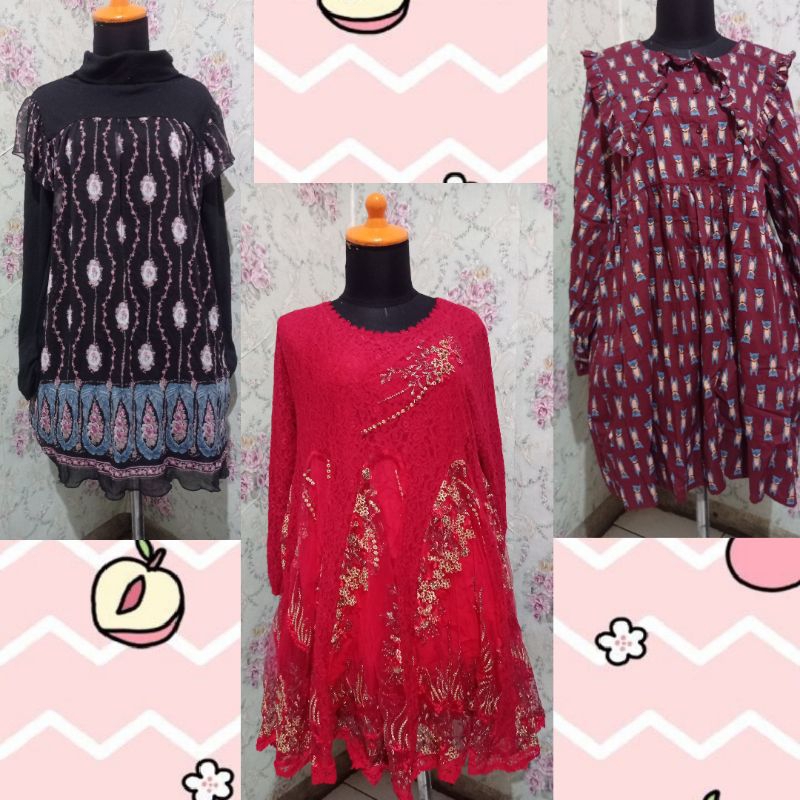 Pretty and Cute big size/ jumbo 100++ dresses (update 25/9 25)