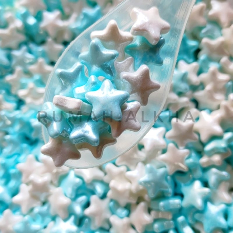 

Bintang Biru - Blue Starlight - Sprinkle - Spikel - hiasan Kue Tart - Brownies - Hiasan Cupcake - BISA DI MAKAN