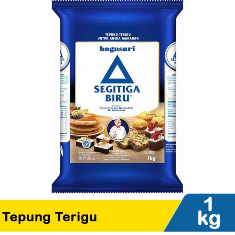 

tepung segitiga biru bogasari 1kg