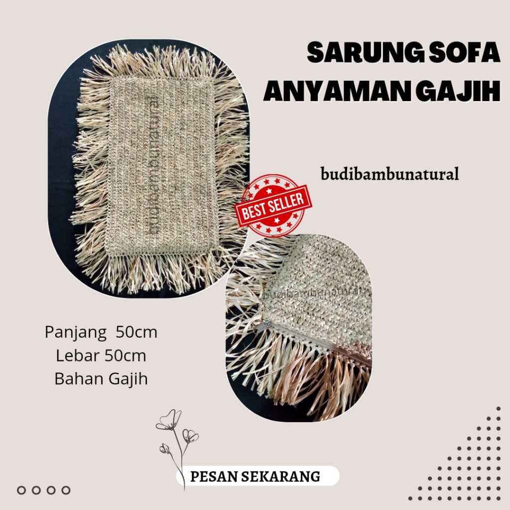 PROMO SARUNG SOFA ANYAMAN GAJIH SARUNG BUSA AESTETIC UNIK TERMURAH