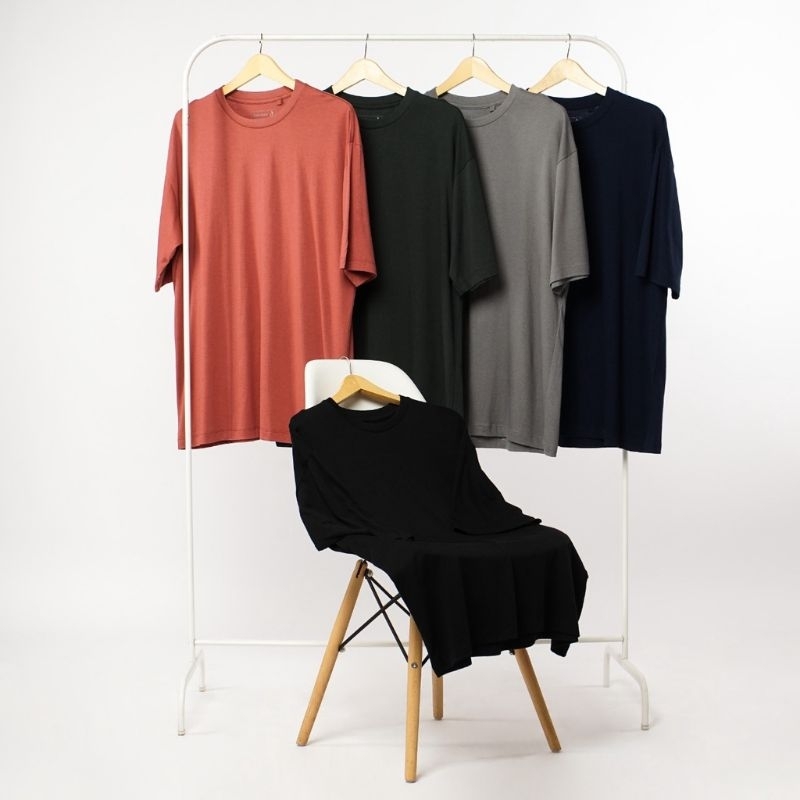 Baju Kaos Oversiza katun bambu 24s (Cotton bamboo Tshirt)