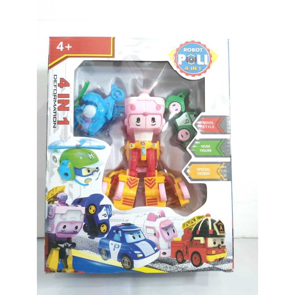 Mainan Robot Mobil Polisi Deformation Robot