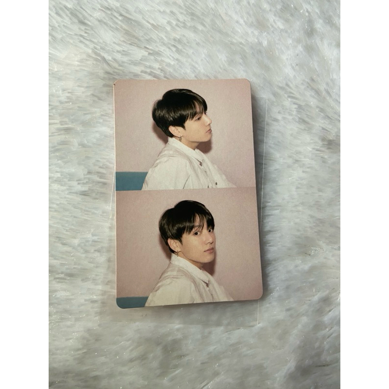 Photocard PC BTS Jungkook persona Jimin mots black
