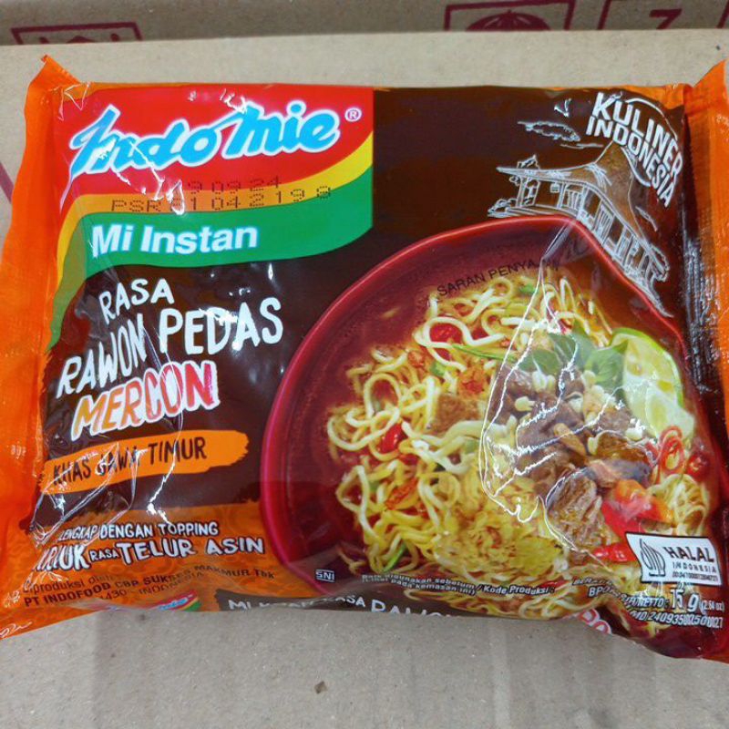 

INDOMIE RAWON PEDAS MERCON 75 GR