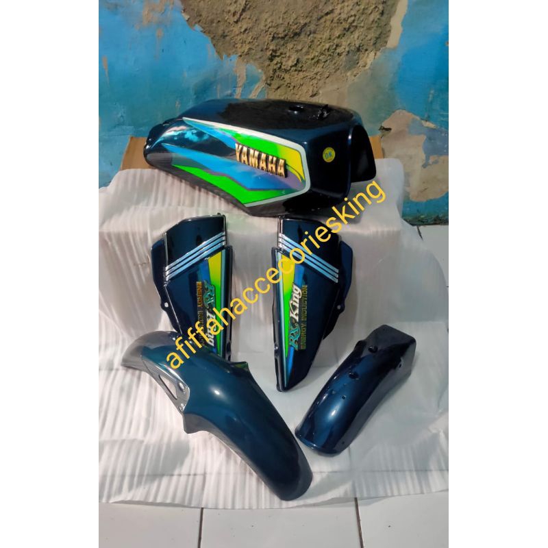 body set rx king master tahun 98 99 20 awal warna hijau tangki spakbor original rx king