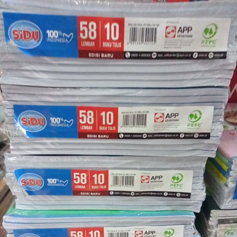 

buku tulis sidu 58 lembar original / pack