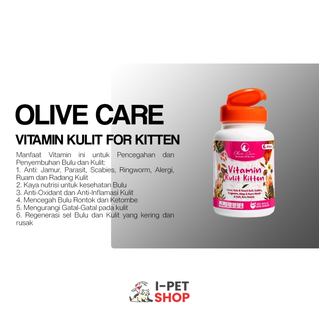 [Perkapsul] Olive Care Vitamin Kulit for Kitten