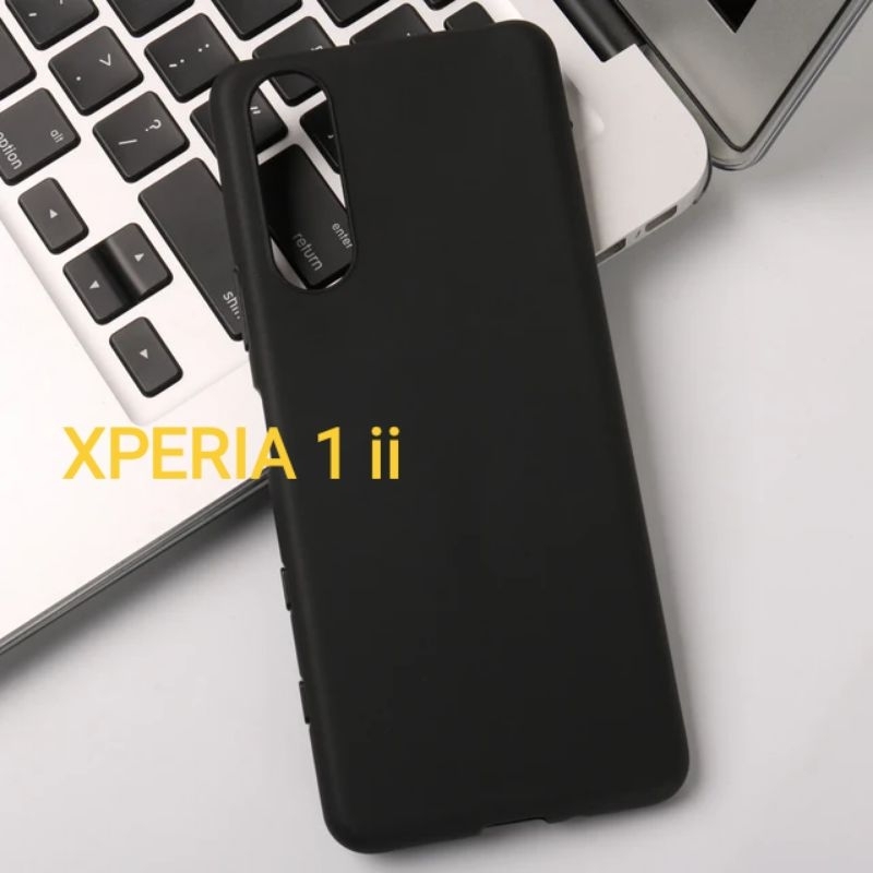 Softcase Matte Sony Xperia 1 ii Case Sony Xperia 1 ii Docomo Global Au BLACK MATTE mark 2