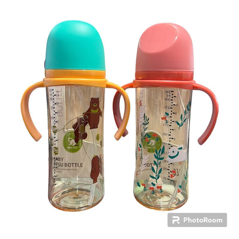 Botol Susu Bayi PPSU Feeding Bottle - Botol Susu Anak BPA Free - Botol Susu Lucu 330ml