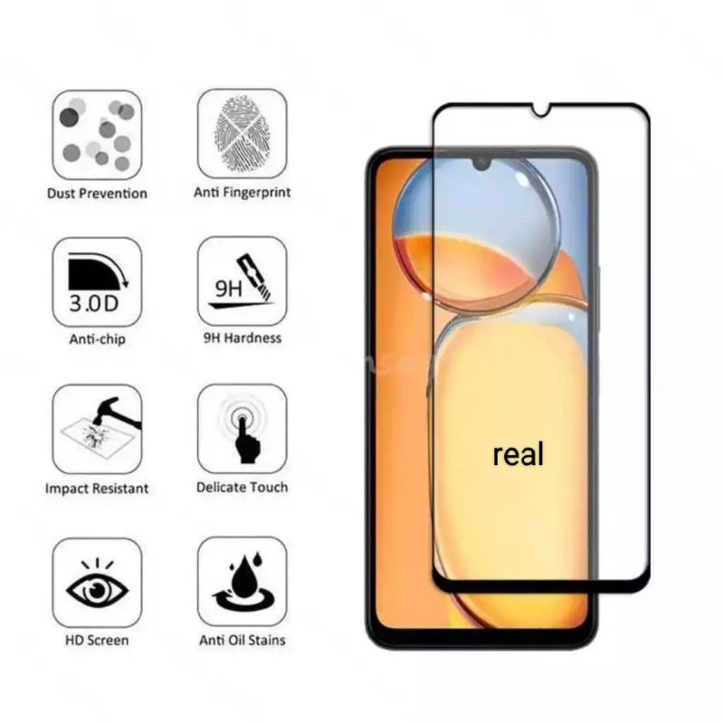 TEMPER GLASS SAMSUNG A05S / A05 TEMPER GLASS FULL BENING