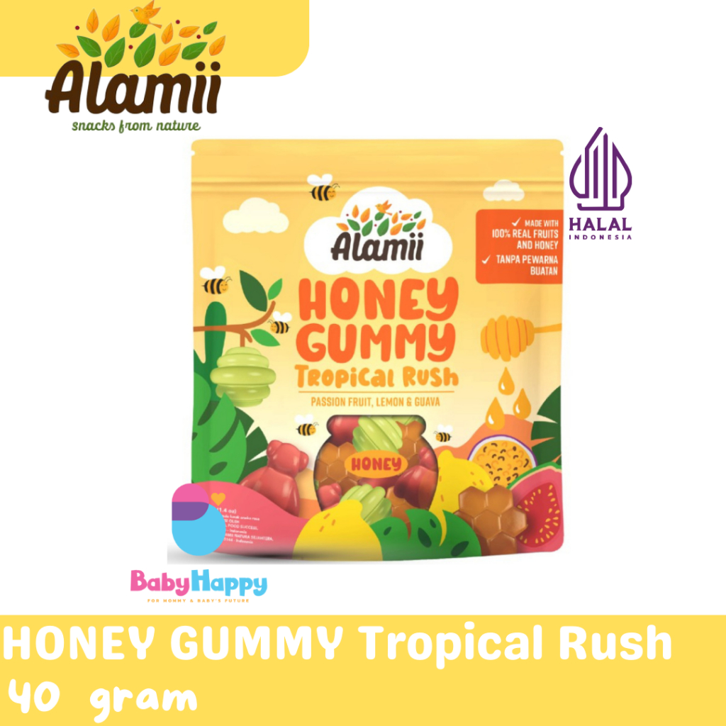 

ALAMII HONEY GUMMY - Permen Jelly - 40gr - Less Sugar