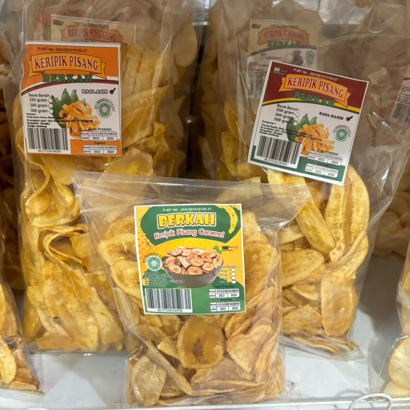 

Keripik Bangka Cap Berkah - Pisang Madu - Cemilan Khas Bangka - Snack Bangka - Aneka Makanan Bangka