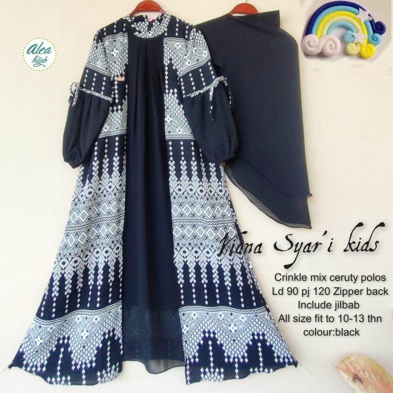 GAMIS ANAK SET HIJAB GAMIS SET SYAR'I ANAK REMAJA