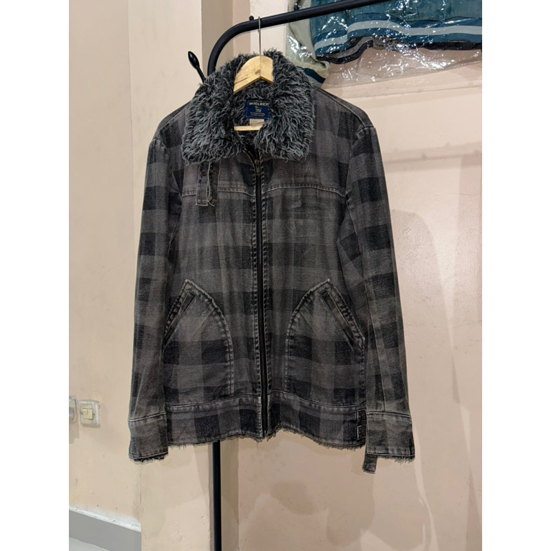 Jaket Denim Woolrich Sherpa